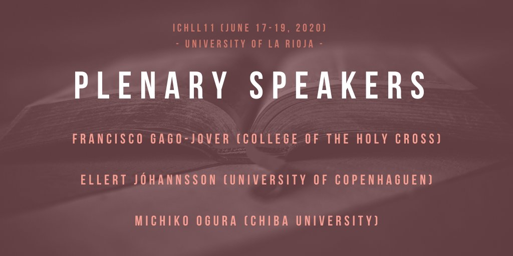 ichll11's tweet photo. 📢📢#Plenaryspeakers announced for #ICHLL11!!
📥#CFP open until ⌛️February 28!
👇Check https://t.co/ClZVKSNb51 for more info!
#linguistics #historicallinguistics #lexicology #lexicography #dictionarymaking #languages #lexicon #corpuslinguistics #conference #linguisticssociety https://t.co/rcQ28wtFbU