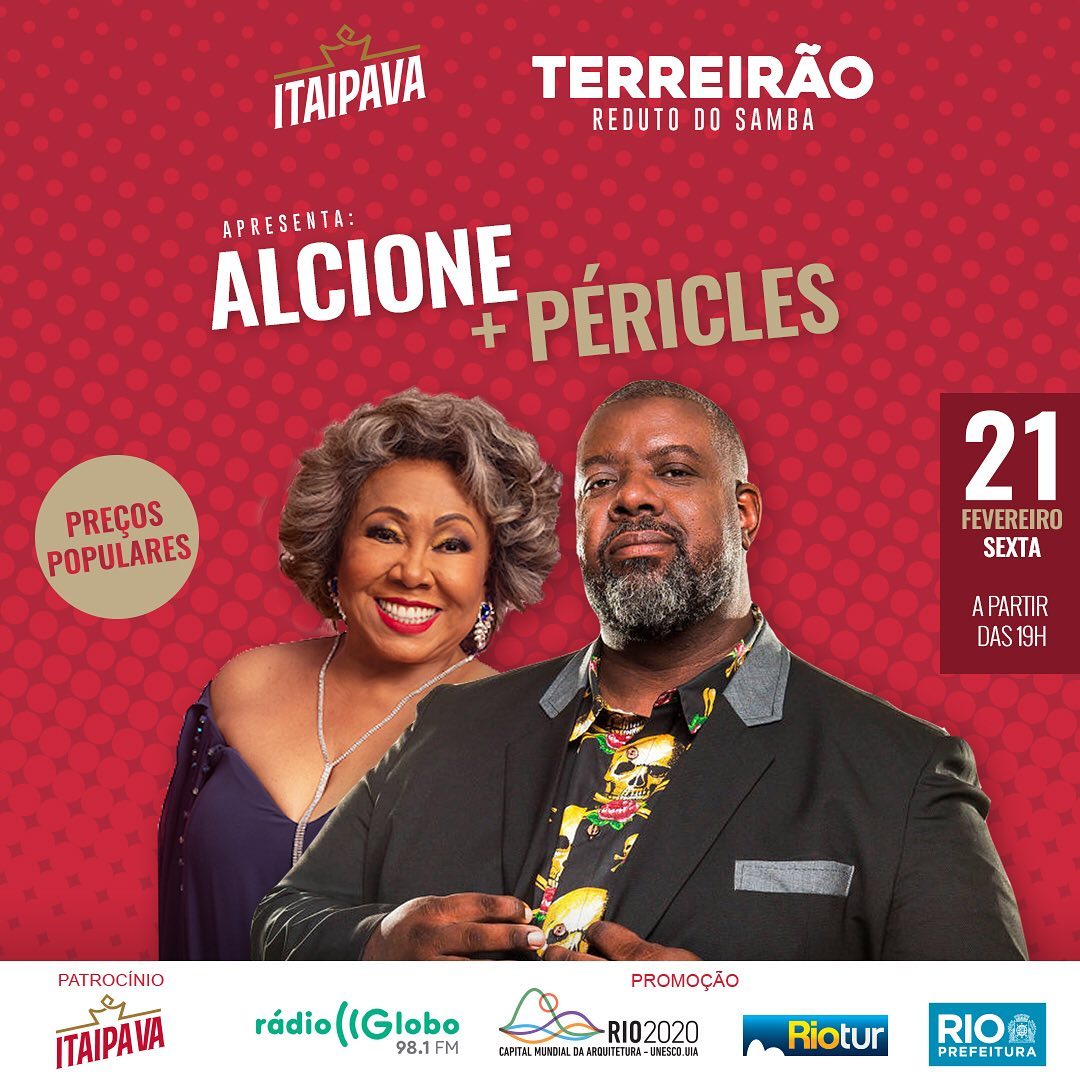 TerreiraoSambaa's tweet photo. #HOJEEEEE começam nossos shows com @periclesfaria + @alcione_marrom https://t.co/qL4CBa8DbH