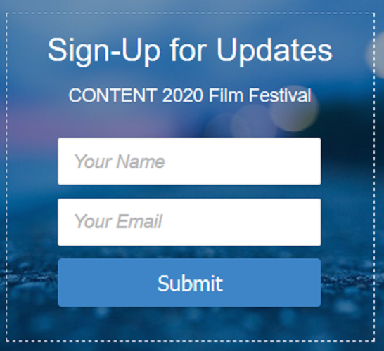 SIGN UP FOR EMAIL UPDATES! Get info on the Content2020 Film Festival & Media Summit, Job Openings, Special Events, & more!! ChristianMedia.org  #emailupdates #Content2020 #christianfilmmakersnetwork #filmfestival #mediasummit #specialevents #jobopenings #NowIsTheTimeChurch