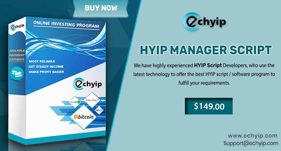 ec_hyip's tweet photo. You can easily create a #cryptocurrency website with #HYIP_Manager_Script at 40% off. We offer the #best #PHP #HYIP #Software with this you can run your #Website without any coding #knowledge. Our HYIP #script gives you the security of payment acceptance.
https://t.co/RSurV8TLkk https://t.co/hQRXBSBNgQ