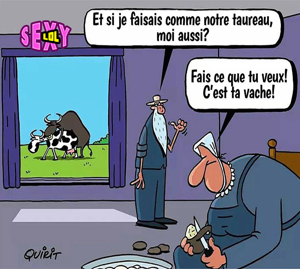 Sexylol 님의 트위터 Sexylol Humour Dessin Vache Taureau Couple Fermier T Co Dyyugbnu0d 트위터