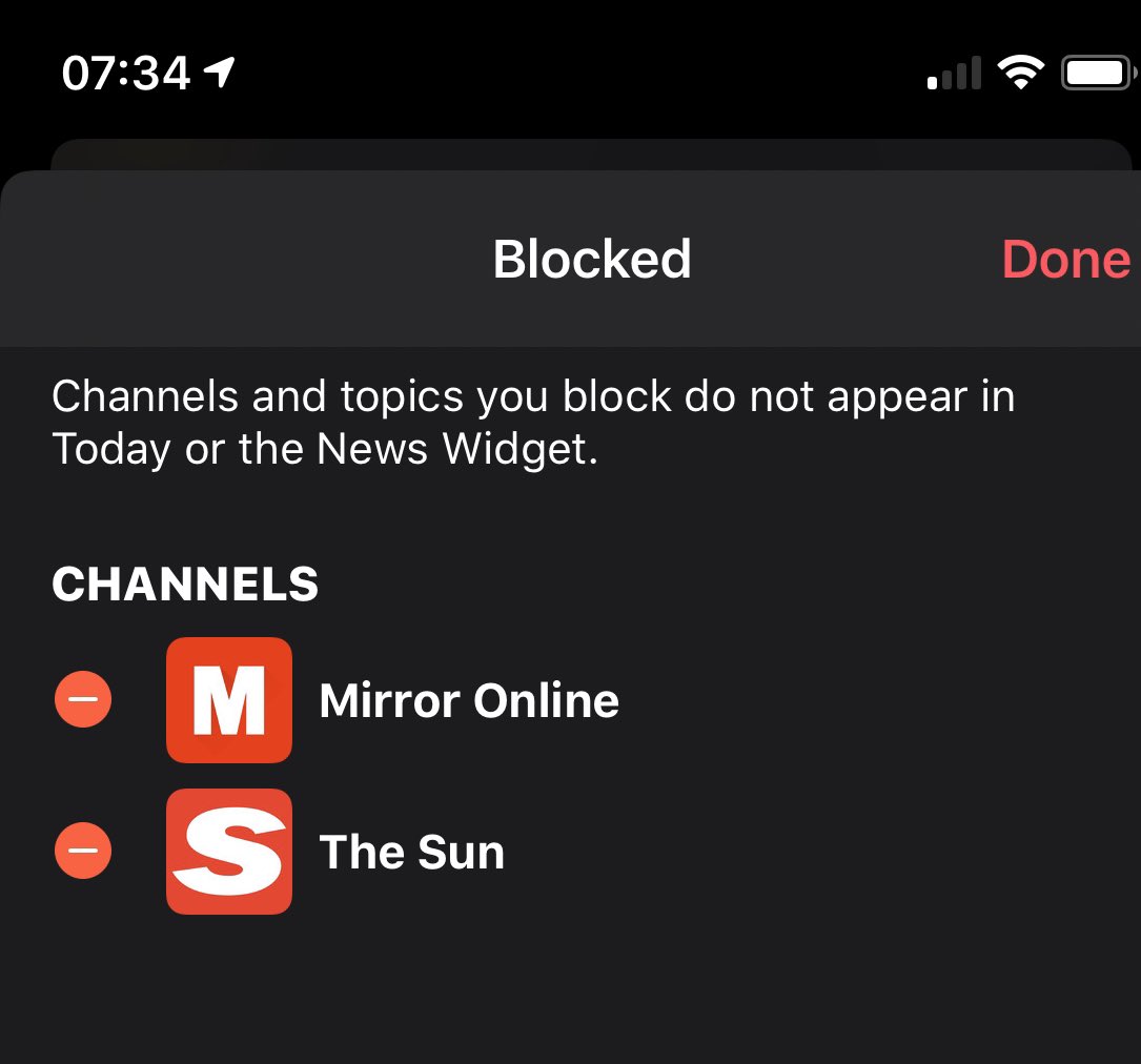purplepumpkin99's tweet photo. Found out how to block these parasites on Apple News in an attempt to remove spiteful, hateful gutter press. #blockthetrash https://t.co/4wCk1i6SI4