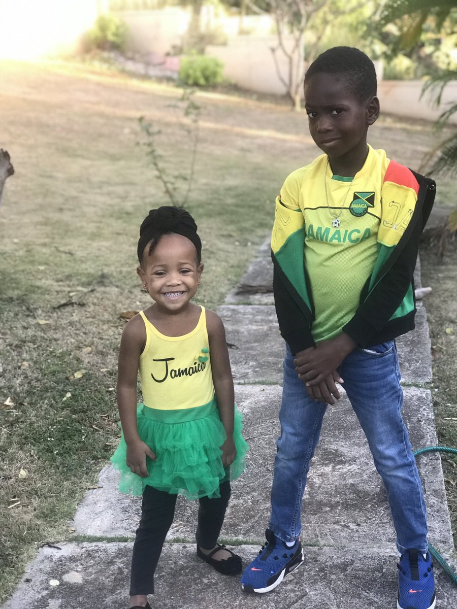 EmprezzGolding's tweet photo. Celebrating my Jamaican Children! #JAMAICADAY Yesterday we celebrated Kush’s birthday. I just can’t believe he is 8 already. He is so loved! So unique! So smart, So talented. #Kushthelion and #PrincessZipporah I am blessed! https://t.co/bPq2tPxozK