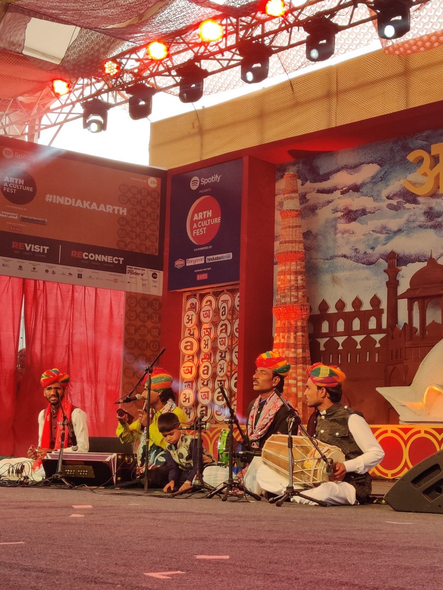 A soulful performance of the “The Songs Of Desert” from the Langas, Manganiyars and Kalbeliyas of Rajasthan led by Suram Nath &amp; Band at <a href="/arth_live/">Arth - A Culture Fest</a> Cultural Fest. 
Stay tuned for more updates. 
#arth #indiakarth #delhi #culturalfest