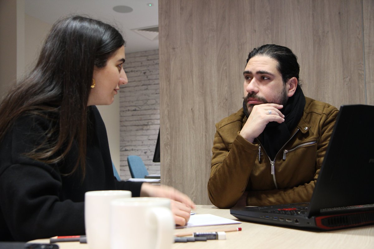 ShineInnovate's tweet photo. Today the #InnovationLeaders are bringing their ideas to life with the help of #HirasHeroes, a visual design team who have come in to create graphic visualisations for the fellows to use in next week's pitches. @RAEngGlobal @NewtonFund @MowgliTweets @ChangeSchool #creativity https://t.co/UApCVrOzbV