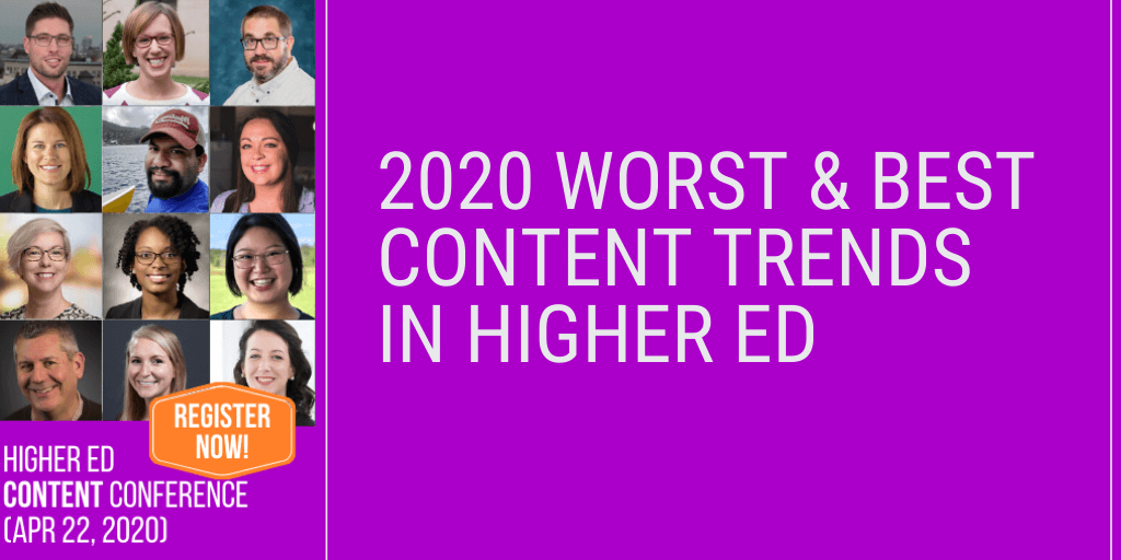 karinejoly's tweet photo. Best and worst #highered content trends in 2020🤩🤢

Check out the list of the good, the bad and the ugly identified by 12 of your colleagues
👉https://t.co/FsVVUFmcDF

#heco20 #hesm #pseweb #casesmc #AMAhighered #hesm19 #hea20 #highered #sachat  #emchat #alumchat 
@andrewbcassel https://t.co/n3EOFXzvO0