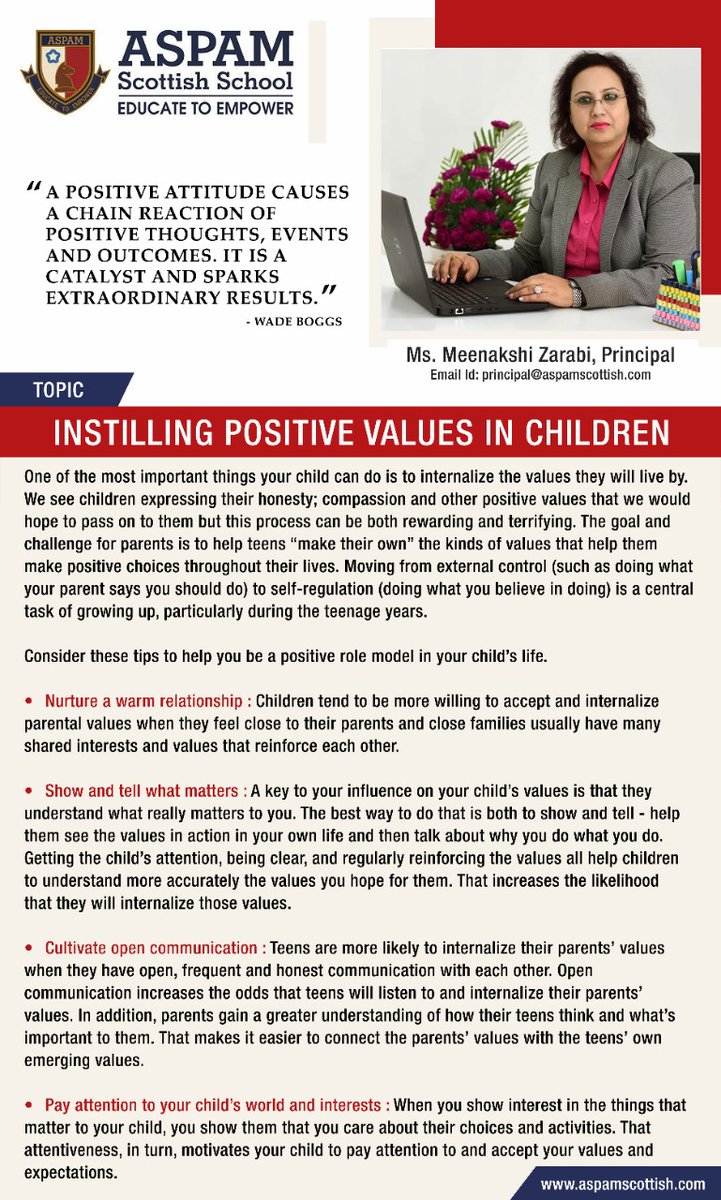 AspamSchool's tweet photo. PARENT TIP FOR THIS WEEK!!
https://t.co/oNPKUTPSD8
#ASPAMScottish #positiveattitude #values #communication #motivation #attention #positiverole #relationship #parents #care #affection #selfregulation https://t.co/USRWks61p0