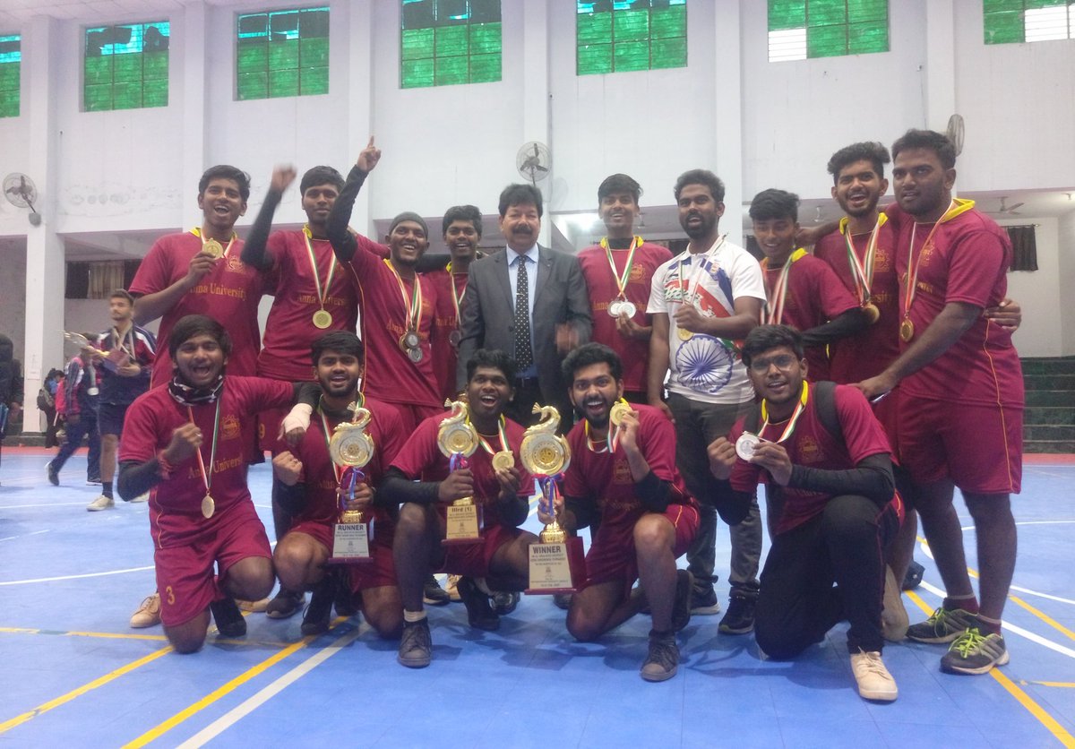 MJPRUniv's tweet photo. Happy faces after winning trophies in #AllIndia #InterUniv #SepakTakraw (M) tournament held at #MJPRU. Tournament closed today. https://t.co/QIo474hfCn