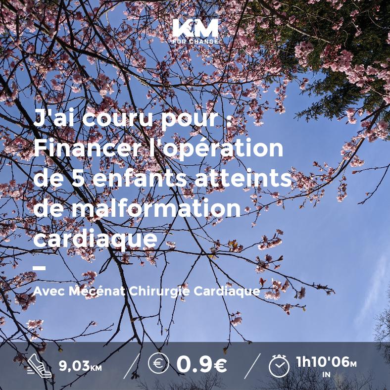 PhilippeLevard's tweet photo. Je viens de courir solidaire avec @KmForChange : mes km ont été transformés en don pour une association - #kmforchange https://t.co/qBzv4TIux9