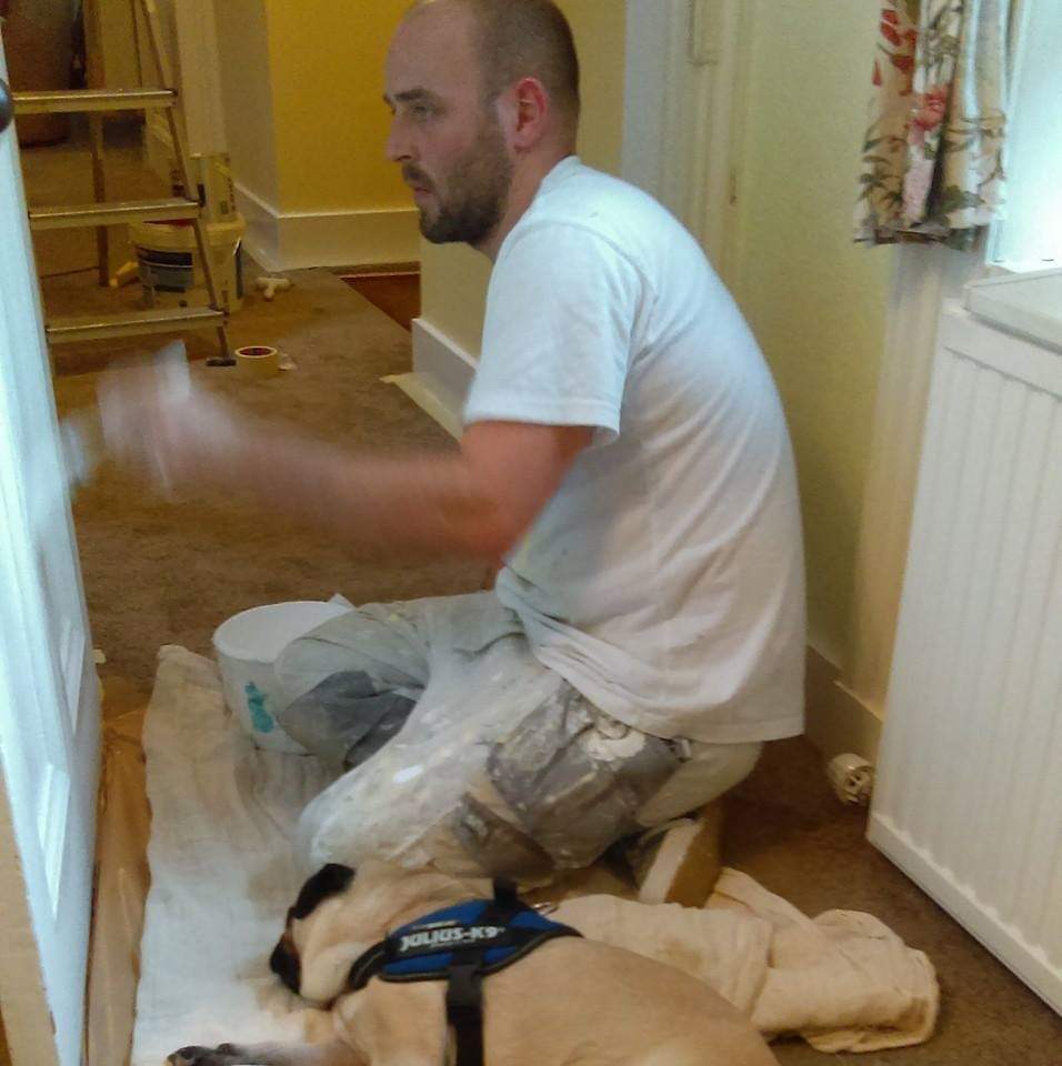 Buster my pug don't leave my side