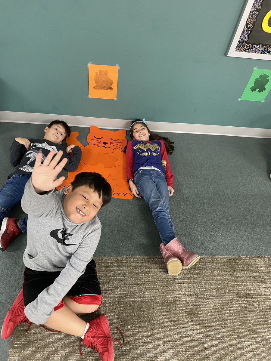 Second grade showing off their skills in puzzle making and balance! #BeAHooverHero #ActionBasedLearning