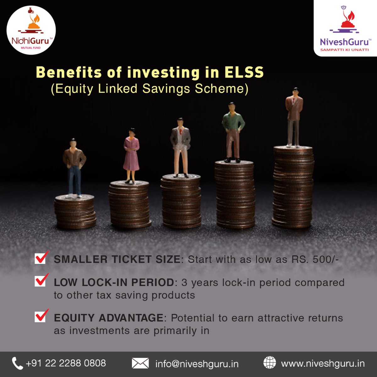 NiveshGuru's tweet photo. Financial planning is of utmost importance and has become a dire necessity in modern times.Irrespective of how much you earn, it’s important to save and invest so that you can aim to achieve your financial goals 
Consult Niveshguru Now To Know More Benefits of investing in ELSS https://t.co/fALB6JGQrH