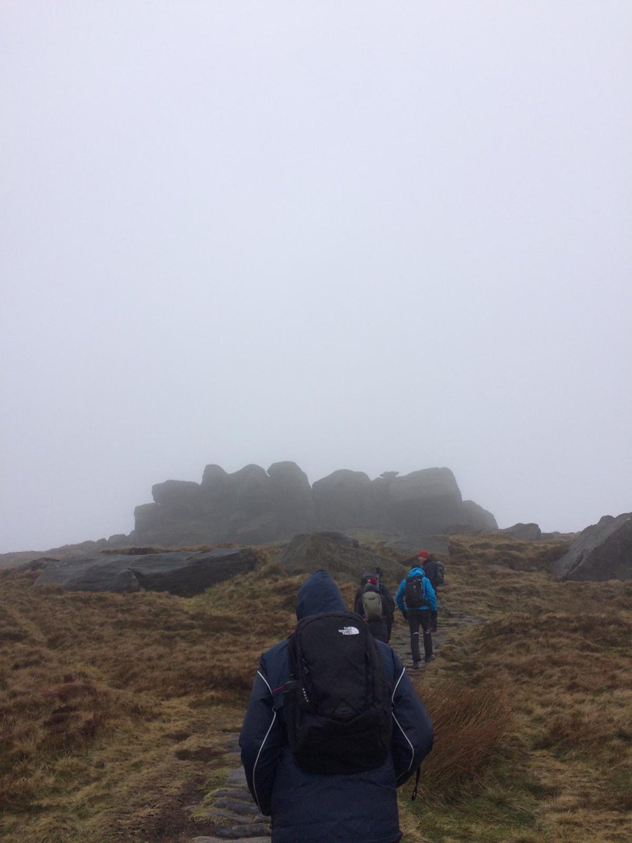 CateringDesignG's tweet photo. A big well done to Mike &amp; the rest of the team on successfully walking up Kinder Scout (with 56mph winds!), in support of @HospAction #hospitality #charity https://t.co/VddkcuNNba @cellthermuk https://t.co/VhweuNDEpa