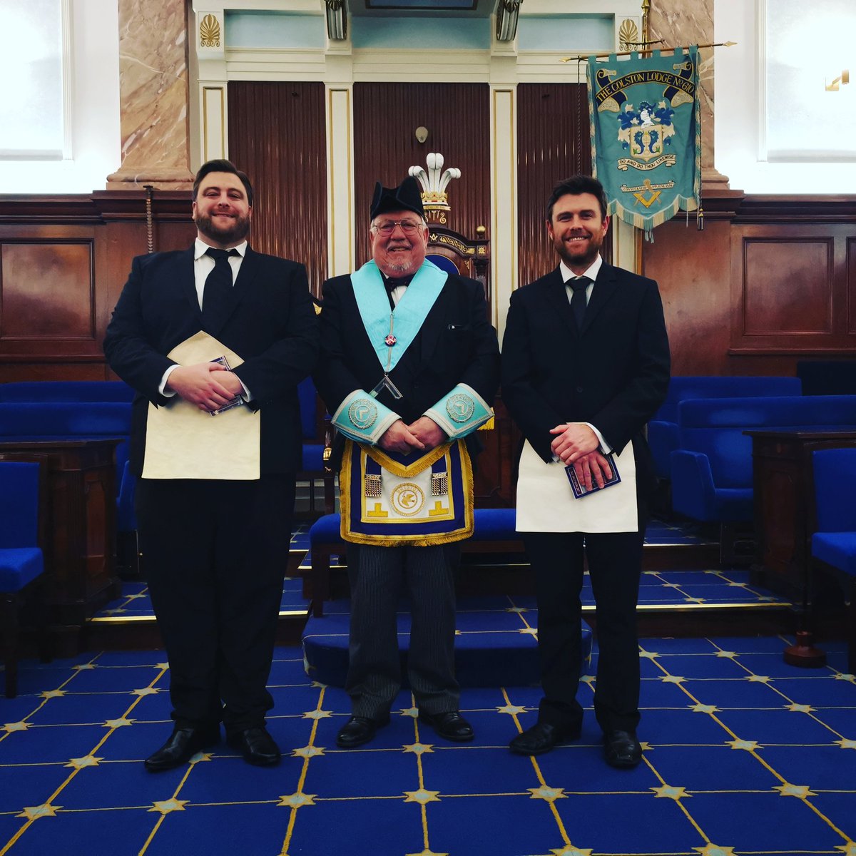610Lodge's tweet photo. Always great to welcome new #brethren to @ColstonLodge and @PGL_Bristol #enteredapprentice #mason #masonry #masons #Freemasons #bristol #parkstreet #lodge https://t.co/yhrJ2yXCvR