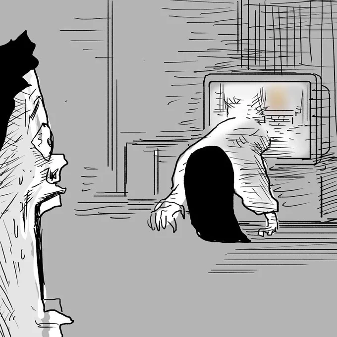 よーく見たら井戸の中からうまい棒が飛び出しているよ 