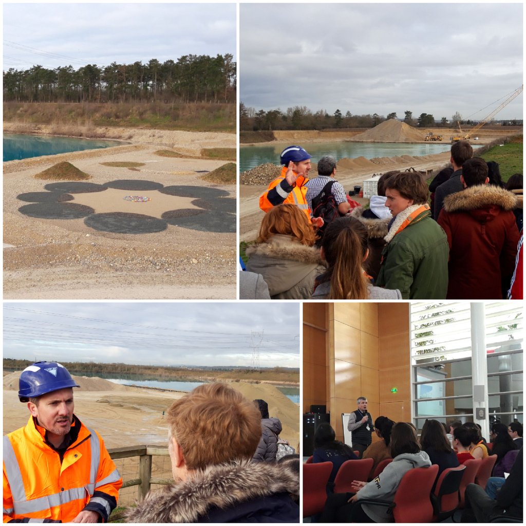 GMichallet's tweet photo. [H2O] Les étudiants de @insadelyon  et @ENSALyon à la découverte de la carrière @GroupeVicat de Pérouges et des enjeux liés à l'eau. #villedurable https://t.co/oSZqrvM16G