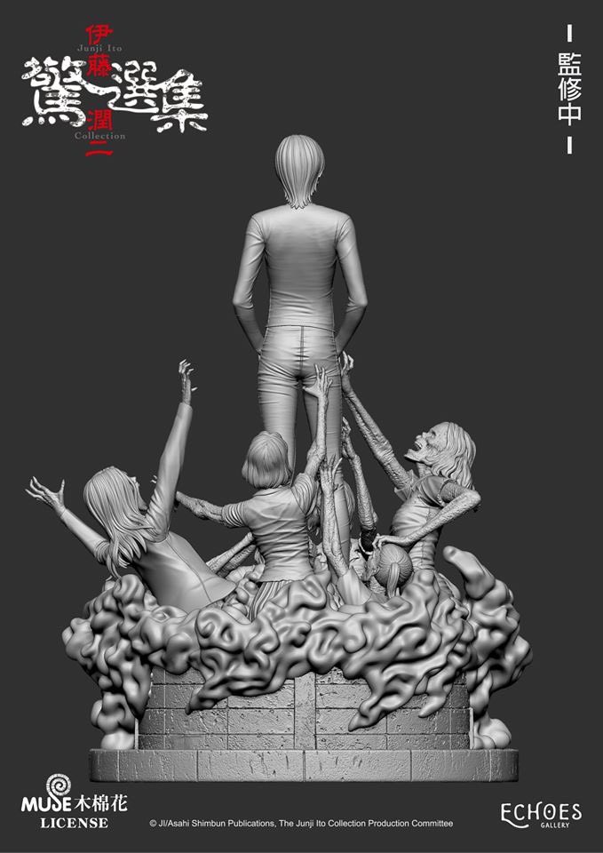 Echoes_gallery's tweet photo. - 慘叫之夜 - 雕像

取自伊藤潤二的經典神作"至死不渝的愛"，終篇"慘叫之夜"，在大霧彌漫的街道中，為了尋找問題的答案，有一群幽靈瘋狂地追尋黑衣美少年，就算知道答案是絕望。

設計：Echoes Gallery
3D原型雕塑：Mithril Studio
監製：Echoes Gallery、聖域SAE
授權: 木棉花
#ito #junjiito #tomie https://t.co/p0tQAFmc9D