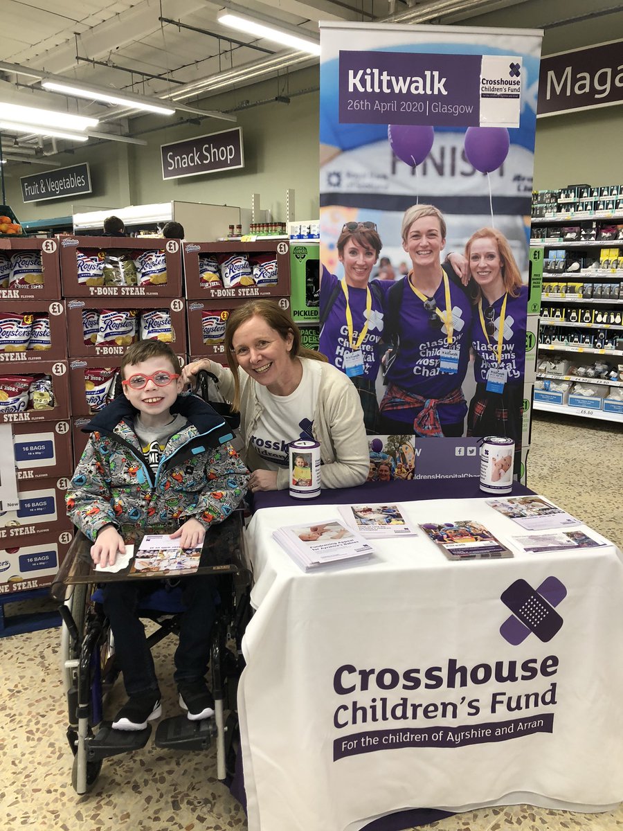 lockhart_campus's tweet photo. Look who I met in Tesco! K would like to invite all of us to join him in the #Kiltwalk to support all children in hospital! @CrosshouseCF @haysholm_school @StanecastleS @JamesReidSchoo1 @jamesmac_school @NAC_Education @NAHSCP https://t.co/3PNbshQqtz