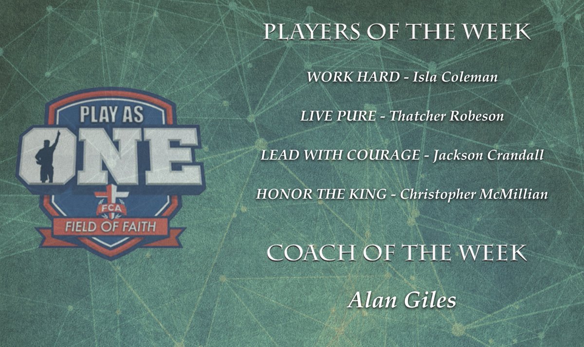 PlayAsOne_PAO's tweet photo. Congratulations to our players and coach of the week!  #escondido #jesuslovesyou #gospel #discipleship #love #instagood #like #jesus #sports #playasone #serve #coach #follow #theyard https://t.co/UbowYyEqYQ