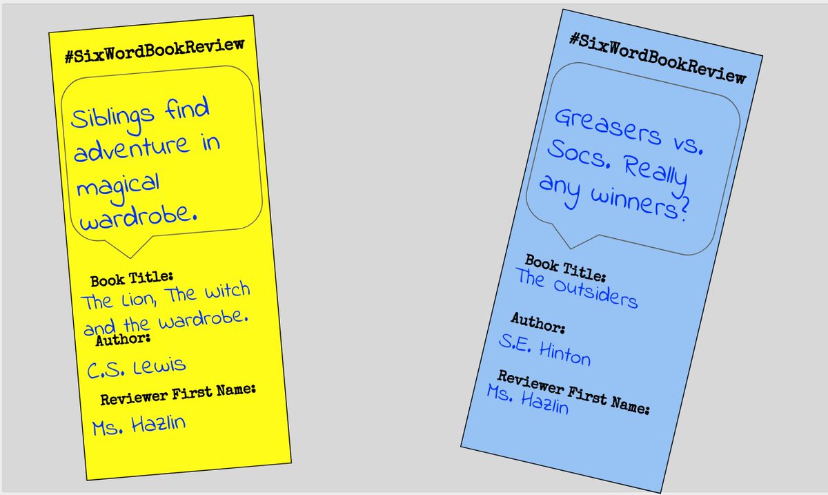 TamraDollar's tweet photo. Love this! #Read4413 #Read3423 #SixWordBookReview https://t.co/j7l0P6PMcK
