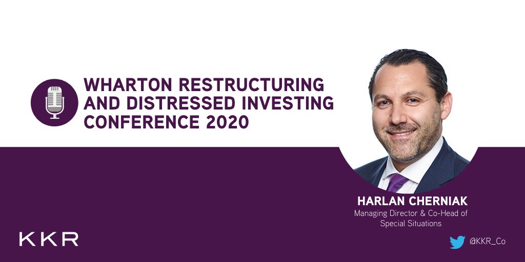KKR_Co's tweet photo. Harlan Cherniak, Managing Director and Co-Head of $KKR's Special Situations Group in the Americas, takes the stage at today’s @Wharton Restructuring and Distressed Investing Conference to discuss “Distressed Hedge Funds” https://t.co/iSprImfGFB