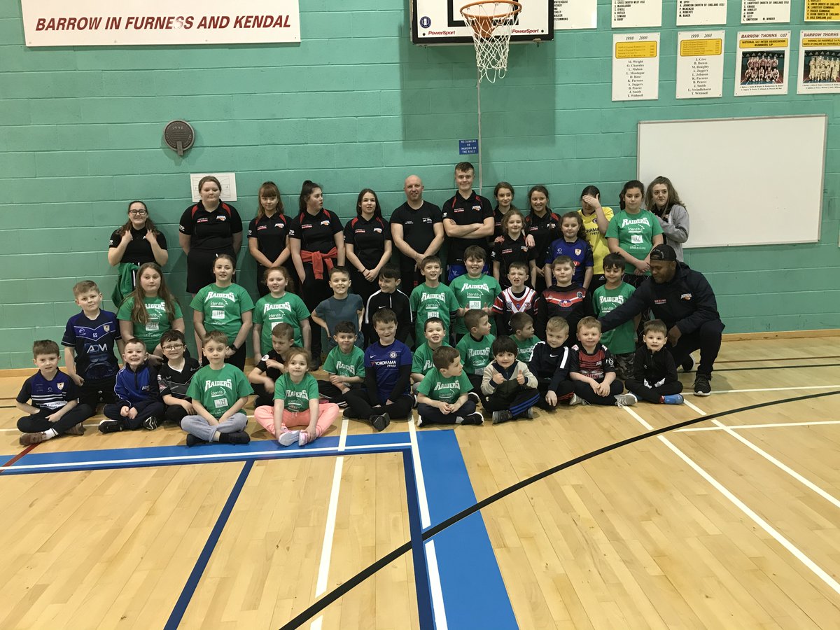 IJJA_UK's tweet photo. @TrainingWizzard ,Phillip Wilson and myself have had a blast over the past 2 days teaching the Sports Leaders and children from the Barrow Raiders half-term club, Jiu-Jitsu. @ijja_uk https://t.co/TBZeupERK7