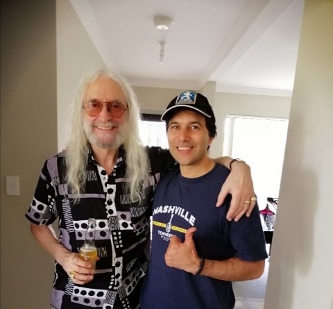 Privileged to hang out today and spend the day with big tall country  legend  Charlie Landsborough. Happy to now call him a good friend and look forward to a future tour together. Charlie will be entertaining Australian audieces for the next month.