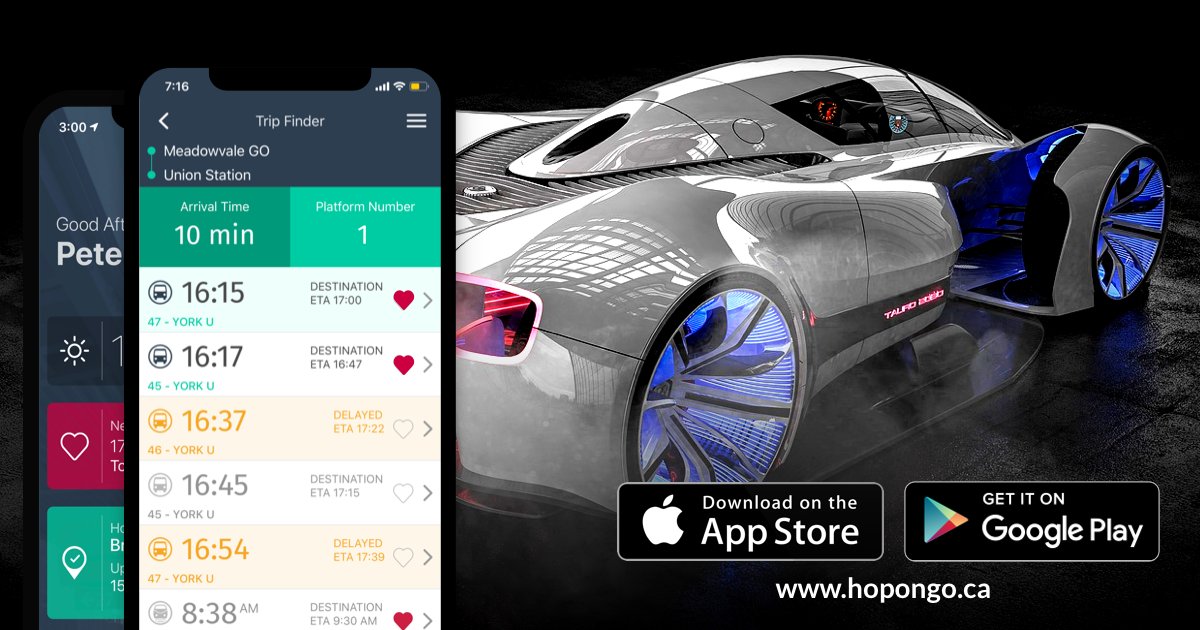 HopongoApp's tweet image. Checking out the Canadian International AutoShow @autoshowcanada this weekend? Try @HopongoApp buff.ly/2tweeRF to get you there FAST! 🏎️🏎️#CIAS2020 @MTCC_Events #transitassistant #gotransitassistant #metrolinx #hopongo #hopongoapp #GOTransit #toronto