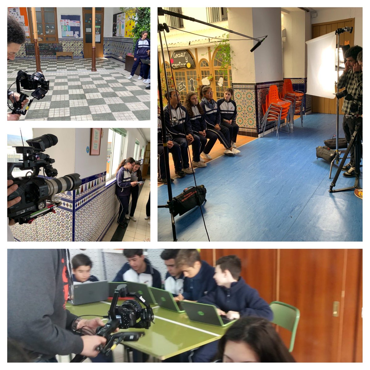 SagradaSevilla's tweet image. Intensa mañana de rodaje. #youth4good de @FundVodafone #projectlab emocionados e ilusionados con nuestros retos de acción social #ODSchangetheworld