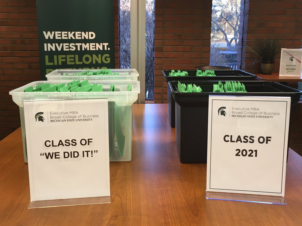 Janicki64's tweet photo. Final class weekend for @MSUexecutiveMBA Class of 2020! What a journey! Congrats! https://t.co/n4KMX9xH6G