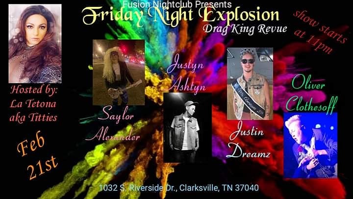 KingJ6_19's tweet photo. TONIGHT IT'S GOING DOWN IN CLARKSVILLE TN AT FUSION NIGHT CLUB YOU KNOW YOU WANT TO BE THERE SHOW STARTS AT 11PM https://t.co/5xv9rSuxrz