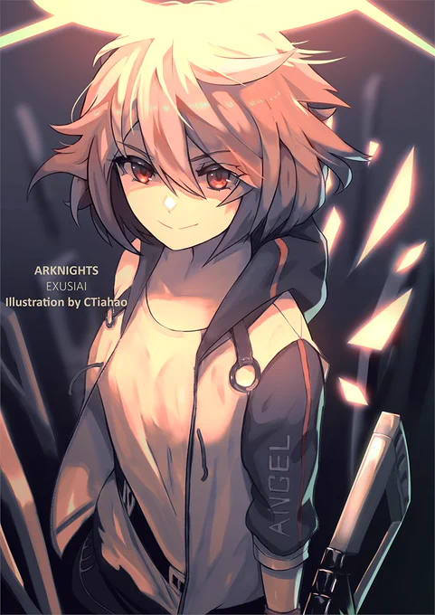 I made a #fanart of #Exusiai from #Arknights :)! 