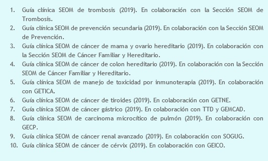 _SEOM's tweet photo. 📚 La revista CTO ha publicado un monográfico sobre las 10 nuevas Guías Clínicas SEOM sobre diferentes patologías. Ya podéis consultarlas y mencionarlas en vuestros artículos y conferencias 👉 https://t.co/Uv6xtibJRi https://t.co/bEXBvQkT3L