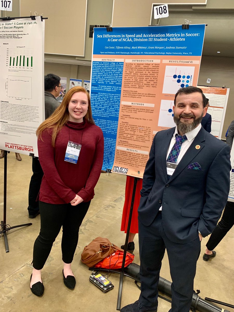 CoachAndrewKrug's tweet photo. Here is Cas with Dr. Andreas Stamatis of our Fitness &amp; Wellness Leadership Program down in TX presenting their research! #plattslife #GoCards @Cardinals_XCTF @SUNYPlattsburgh @PlattsAthletics #GoCards https://t.co/WR18ICOkq3
