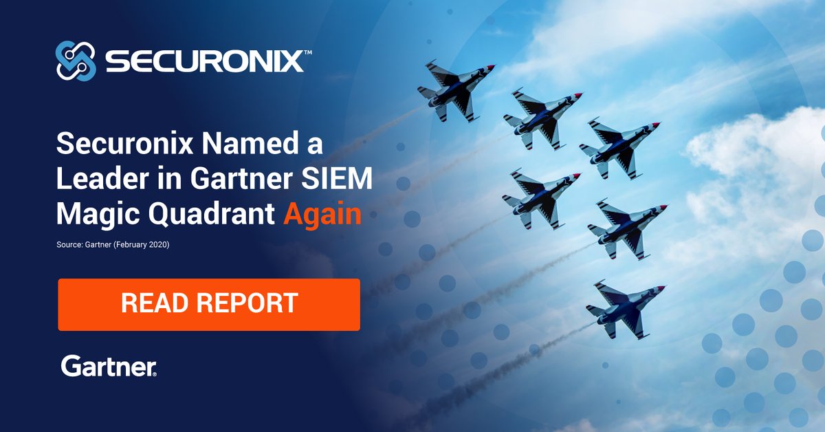 Securonix's tweet photo. @Securonix named as a leader in 2020 Gartner Magic Quadrant for #SIEM AGAIN. 
Download your free copy of the report here: 
#GartnerMQ 
https://t.co/xGrUAG7K6O https://t.co/LKYQUPG41z