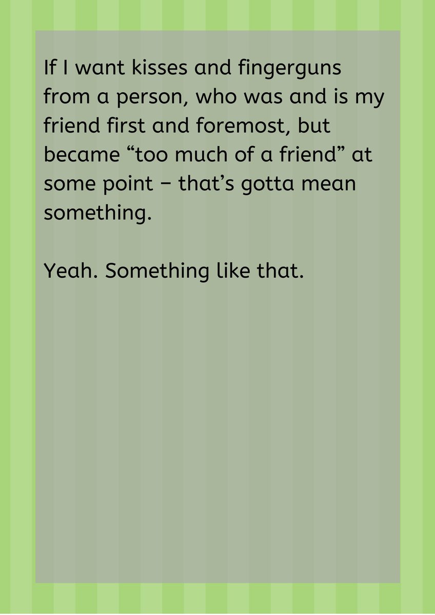 Many aro people have different conceptions of friendship to alloromantic folk. Here's our third story of the week. If you'd like to share your story this #AromanticSpectrumAwarenessWeek DM or email us! Text version here: docs.google.com/document/d/1Xm…