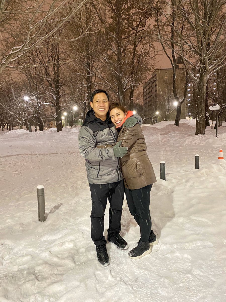 marizumali's tweet photo. Japan Diaries: Day1 Unlike Elsa, the cold has bothered me in everyway! ❄️☃️ But this was a different experience as I genuinely enjoyed the snow fall here in Sapporo with my loves @raffytima, bff @trinitynavarra and the rest of the #Niseko2020gang 🥳🥰❤️@travelrecommends_ph https://t.co/lpBGfRUwSU