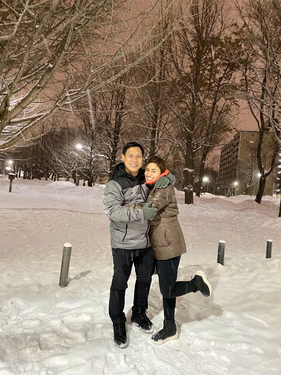marizumali's tweet photo. Japan Diaries: Day1 Unlike Elsa, the cold has bothered me in everyway! ❄️☃️ But this was a different experience as I genuinely enjoyed the snow fall here in Sapporo with my loves @raffytima, bff @trinitynavarra and the rest of the #Niseko2020gang 🥳🥰❤️@travelrecommends_ph https://t.co/lpBGfRUwSU
