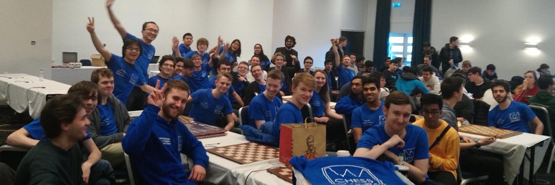 WarwickChess's tweet photo. Here's a photo from last year's British Universities' Chess Championships!

Once again, @WarwickUNI will be attending @bucachess tomorrow @HolidayInn Birmingham International - as the hegemon with almost 40 players and 9 Teams! https://t.co/NHrZFl9HHV