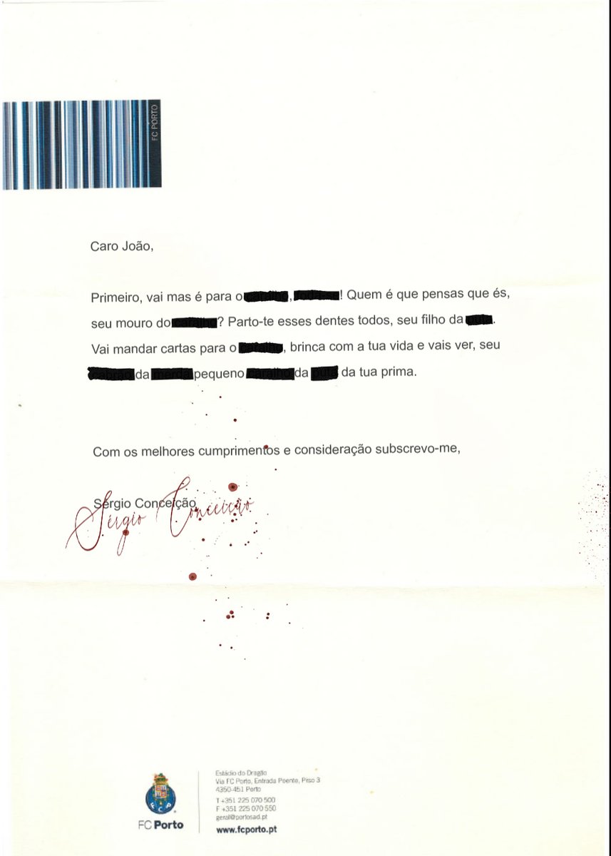insoniascarvao's tweet photo. Sérgio Conceição recebeu uma carta de um adepto benfiquista com 10 anos de idade e respondeu da melhor maneira possível! 👏⚽️ https://t.co/QmHq6cFDe9