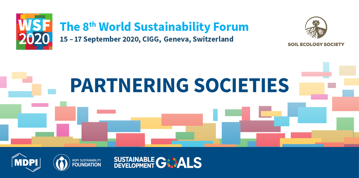 MDPI_Foundation's tweet photo. We are pleased to announce that @soilecol is partnering with #WSF2020!
#WorldSustForum2020 will be held from 15-17 September 2020.
Members of partnering societies will receive a 20% discount on registration fees.
https://t.co/pVxMaEU2r2
#WSWGeneva #SDGs #PartnerSoc #soil https://t.co/IyHrB7SM39
