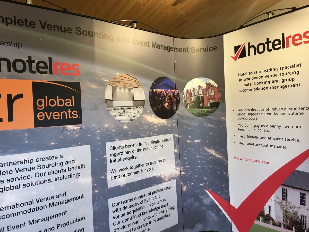 Awesome banners ready for ⁦<a href="/pashowuk/">PA Show</a>⁩ next week. Great work ⁦<a href="/CM_Nottingham/">Creativeminds</a>⁩ ⁦@directsoluk⁩ thank you! ⁦⁦<a href="/tcdcr/">Tony Murdock FIH</a>⁩ <a href="/HotelResUK/">HotelRes - Hybrid and Live Events</a>⁩ #trglobal #eventprofs