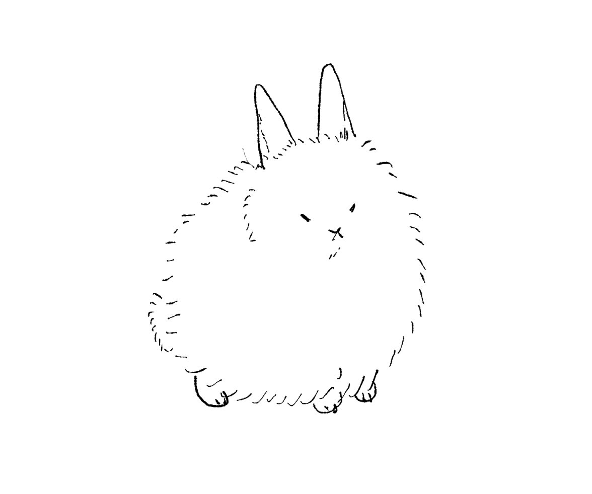 かわいい動物見たらあのかわいさを描こうと思うけど難しい 