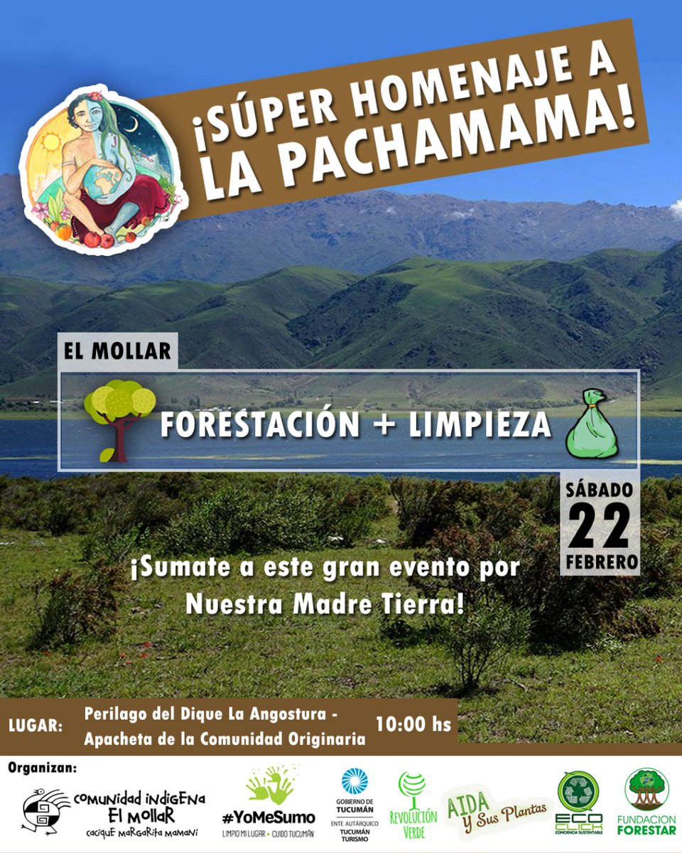 Sumate a la acción para limpiar el dique La Angostura y el perilago, la convocatoria es para mañana sábado 22 las 10hs en la Apacheta de la Comunidad Originaria, en el perilago del Dique La Angostura