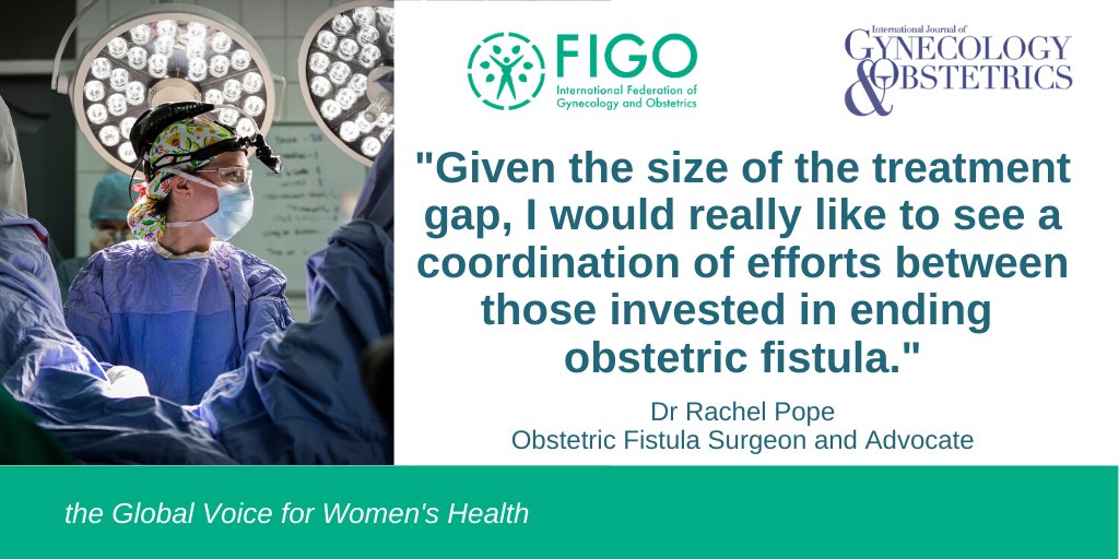 FIGOHQ's tweet photo. "One of the greatest strengths of the FIGO #EndFistula Surgery Training Initiative is that it protects women seeking treatment for #obstetricfistula by introducing standards". 

Read about the role of research and collaboration to close the treatment gap https://t.co/hwwOgArVhi https://t.co/vRAWC4O682