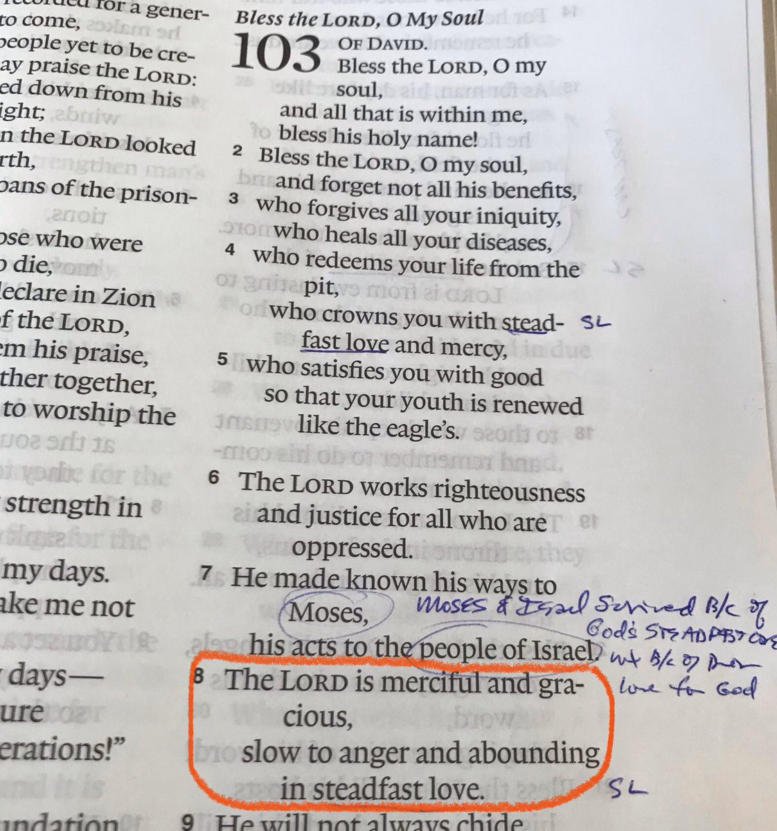 smurrell's tweet photo. My @lacasachurch text this weekend: “The Lord is merciful & gracious, slow to anger & abounding in steadfast love” Ps103:8 #preachthetext https://t.co/rKc9kN7b3s