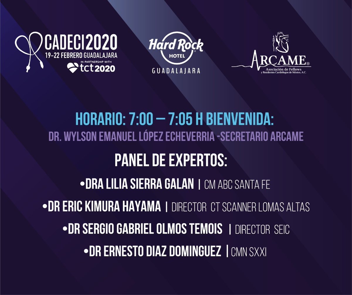 arcame_org's tweet photo. DESAYUNO CIENTIFICO PARA RESIDENTES Y FELLOWS CON EXPERTOS DE IMAGEN CARDIOVASCULAR, TE ESPERAMOS EN EL SALÓN ABBEY ROAD, TENEMOS GRANDES SORPRESAS PARA TI #ARCAMECADECI2020 https://t.co/GBs5InW7Ff