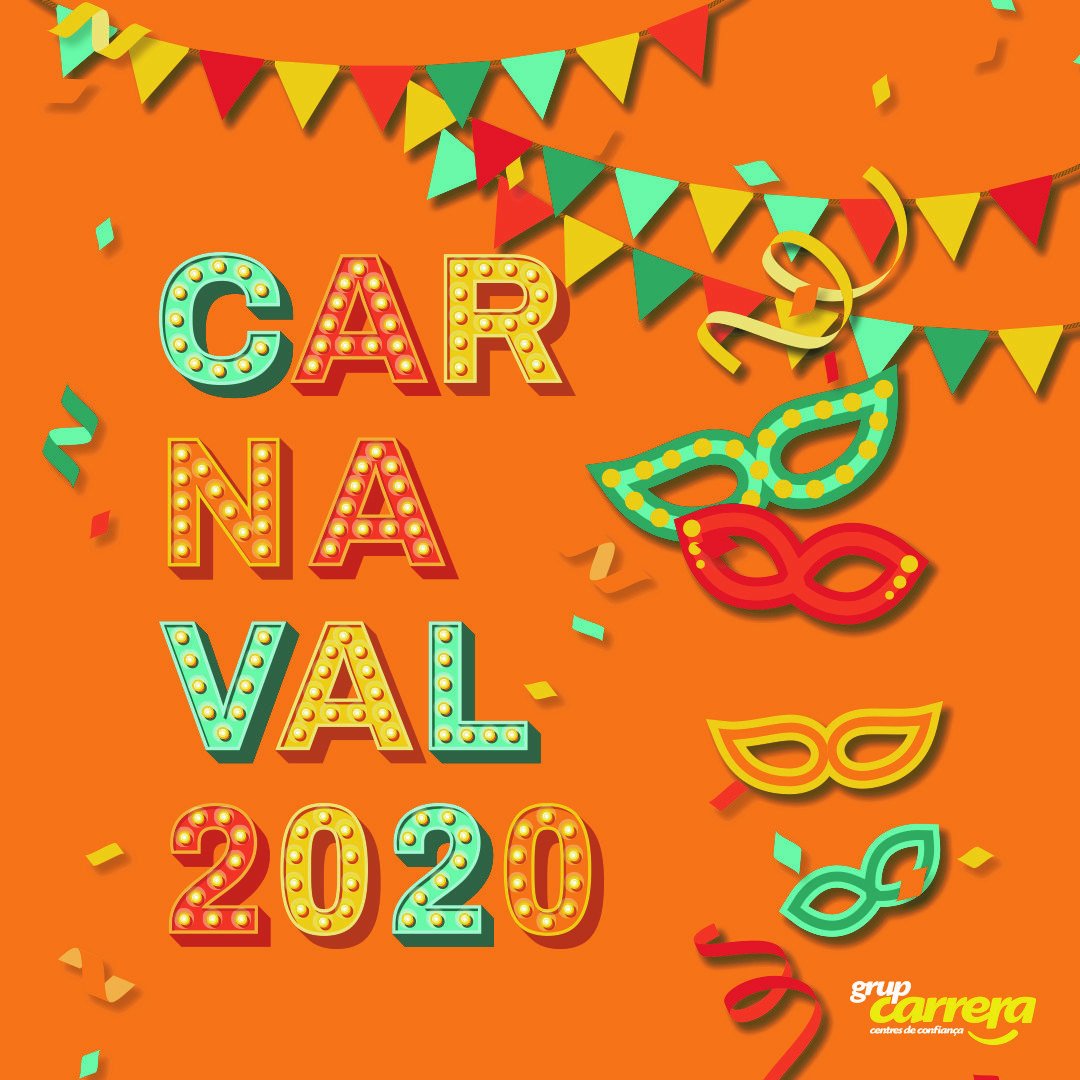 grup_carrera's tweet photo. Ep! El carnaval ja és aquí. De què anireu disfressats? 🎭 🎉 🎊

Algunes de les botigues del Grup Carrera ens han confirmat que ja tenen preparada la disfressa. Quin misteri! 🤔

#Carnaval #Carnestoltes #GrupCarrera https://t.co/cUMKEUanZe