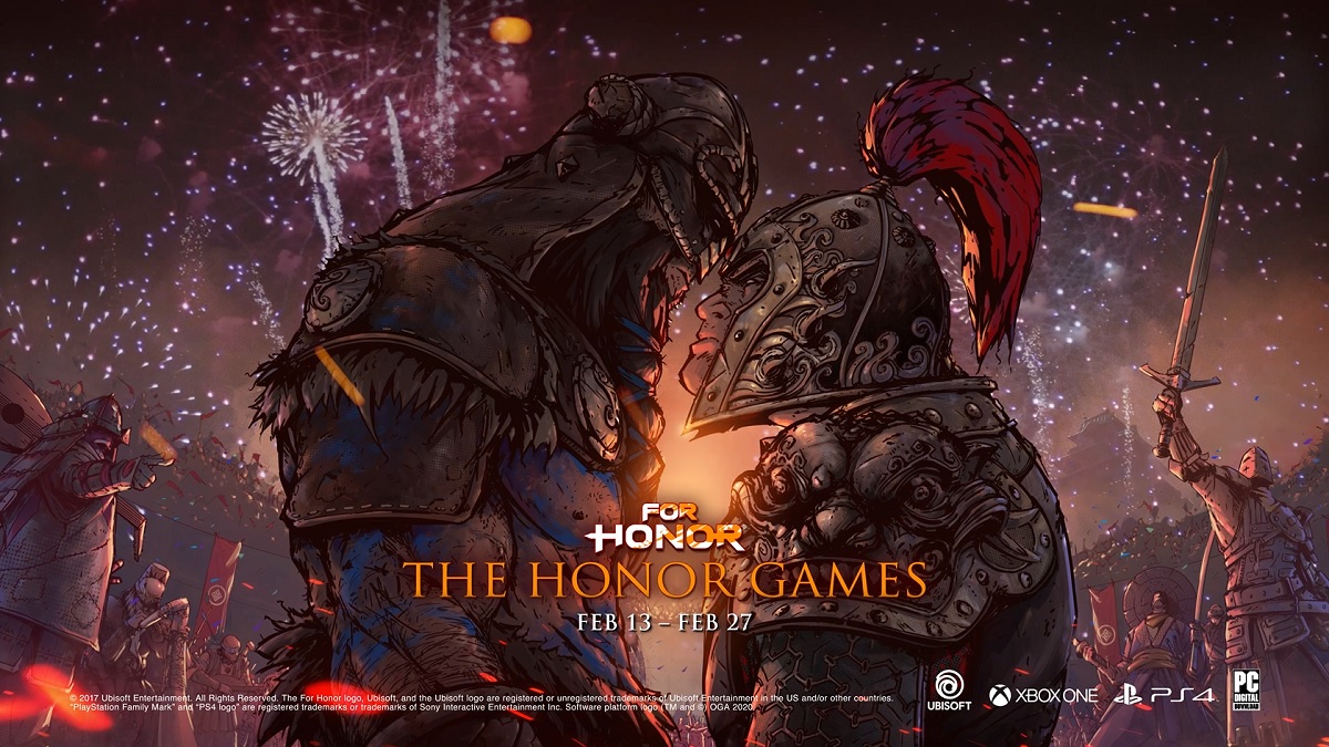 UbiSupportFR's tweet photo. Guerriers! Le week-end approchant, nous ne voyons pas de meilleur moment pour essayer l'événement #HonorGames dans #ForHonor et mener votre faction à la gloire! ⚔️
Consultez la bande-annonce ci-dessous et assurez-vous de participer avant le 27 février: https://t.co/Zjk1vdNIwP https://t.co/7HgoNvG1ou