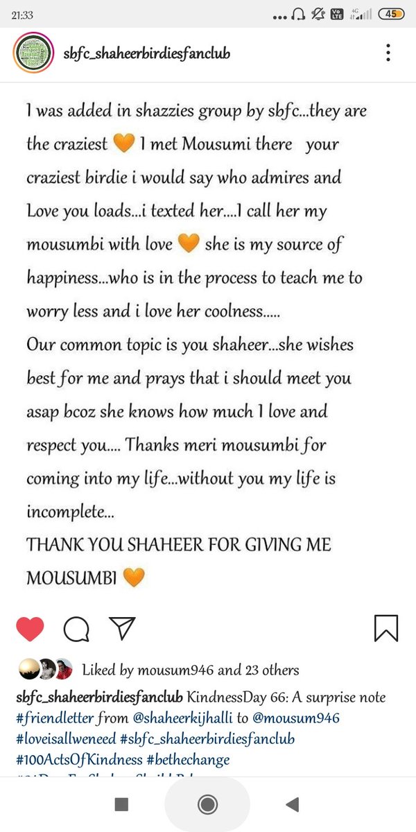 shaheerkijhalli's tweet photo. AND HE LIKED @Shaheer_S #FriendshipLetter @Mousumi01344482 😭🧡
Thank you @ShaheerBirdieFC
4th like constantly
#ThuThuThu https://t.co/58ovj1AcPj